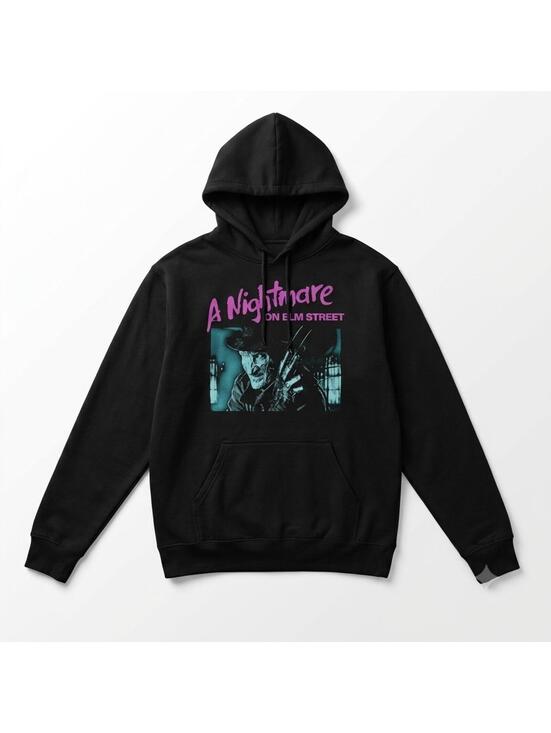 Freddy Other - Nightmare On Elm Street Freddy Krueger Hoodie Mens Pullover Sweatshirt Black XL